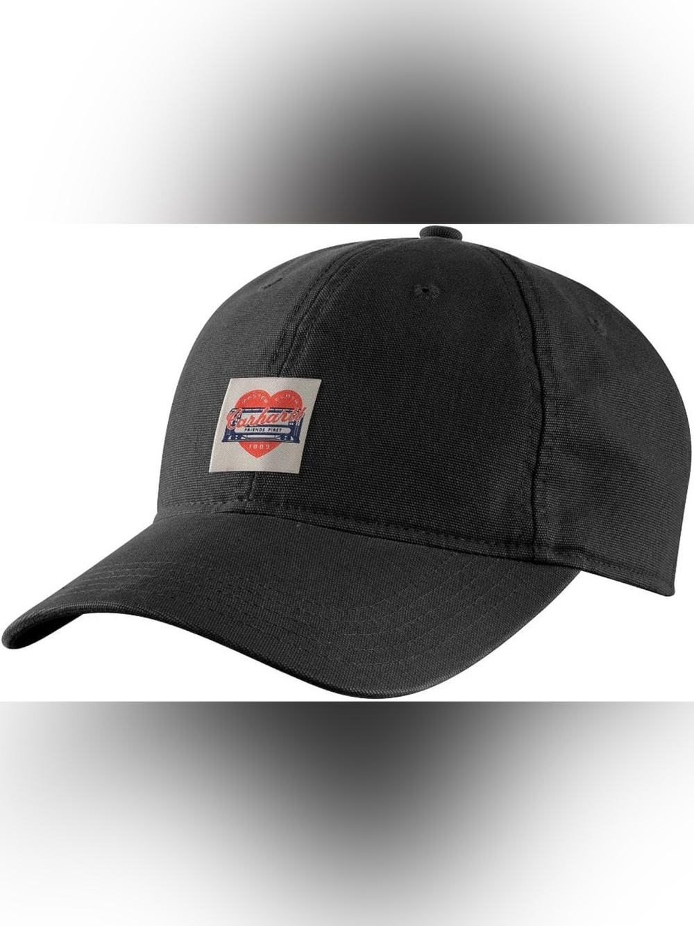 Carhartt womenโs Black Heart Patch Cap